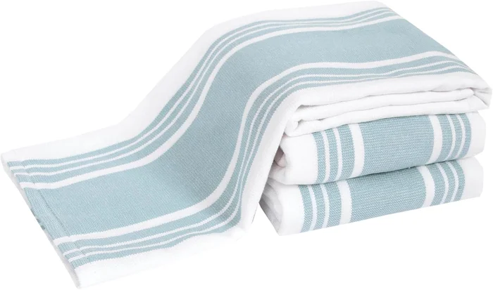 All-Clad Dual-Purpose Kitchen Towels 100% Cotton 17x30 Inches Rainfall