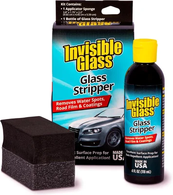 Invisible Glass Stripper Water Spot Remover 4 fl oz for Clear Finish