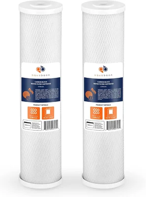 Aquaboon 4.5 x 20 Inch Carbon Filter Cartridge 5 Micron Coconut Shell 