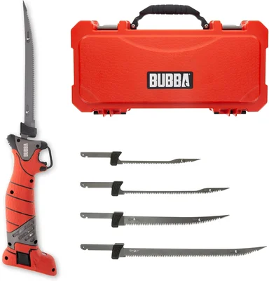 Bubba Pro Series Lithium-Ion Electric Fillet Knife with Non-Slip Grip and 4 Blades