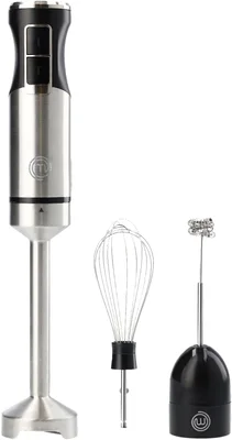MasterChef Immersion Blender Handheld 400W with Electric Whisk and Mil