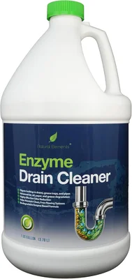 Natural Elements Enzyme Drain Cleaner Digests Grease Fats and Paper Bu