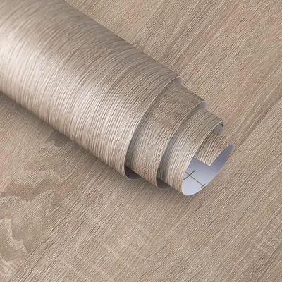 Boobest Light Brown Wood Wallpaper Peel and Stick Wood Grain Contact P
