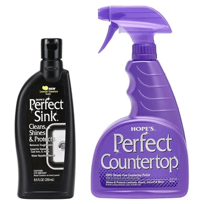 HOPE'S Perfect Sink Cleaner and Polish with Countertop Cleaner and Pol