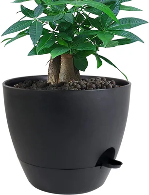 UOUZ 12 inch Large Self Watering Pots Plastic Planters with 60oz Reser