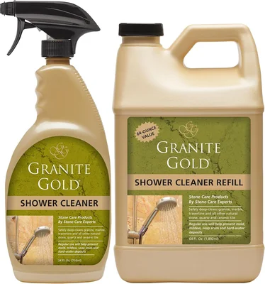 Granite Gold Shower Cleaner for Granite, Marble & Ceramic Tile, 24 & 6