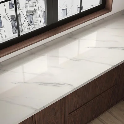 JSEVEM 24x197 Inch Extra Wide Thick White Marble Contact Paper Peel an