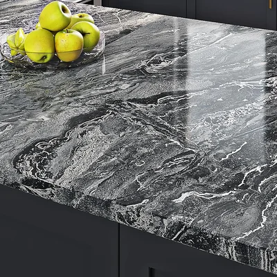 Livelynine Black Marble Countertop Contact Paper Waterproof Peel and S