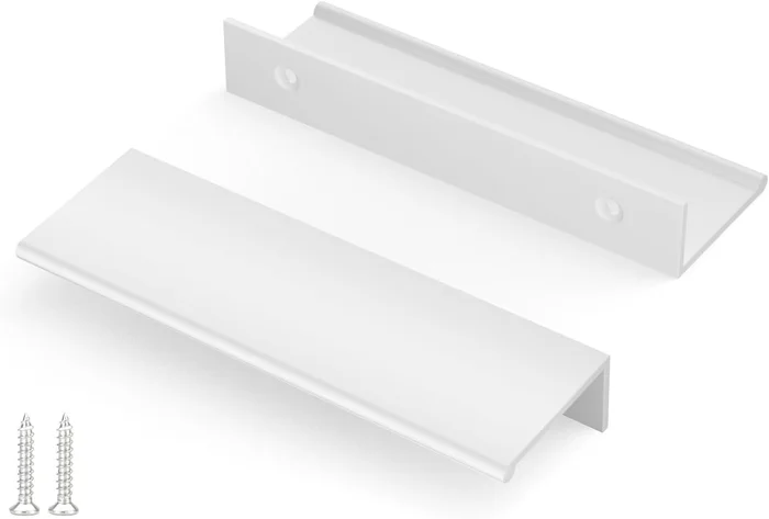 Peaha 10 Pack Kitchen Cabinet Handles 4 Inch White Drawer Pulls Edge P