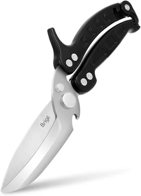 Brigii Heavy Duty Kitchen Shears and Poultry Shears with Detachable De