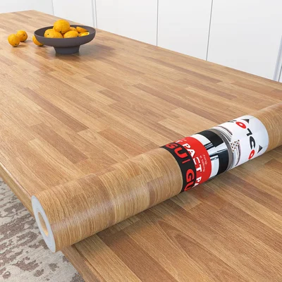 Decotalk Butcher Block Contact Paper for Countertops Peel and Stick Sh