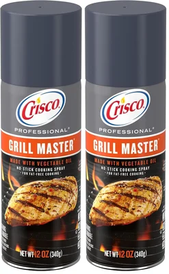 Crisco Cooking Spray No-Stick Grill Master 12 Ounce Pack of 2