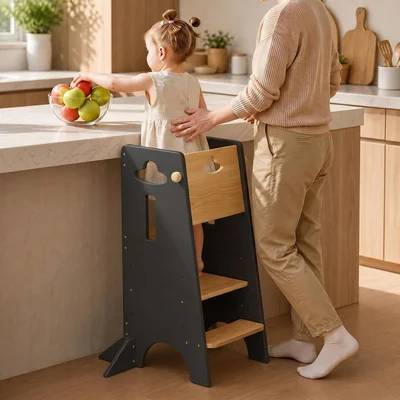 COSYLAND Adjustable Height Toddler Standing Tower for Kitchen Helper S