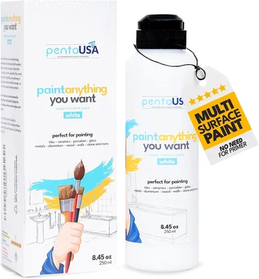 PENTAUSA All in One Paint White 8.45oz for Quick Surface Touch Ups