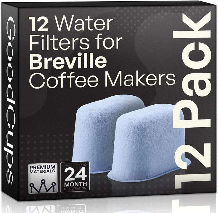 12 Replacement Charcoal Water Filters for Breville BWF100 Coffee Maker