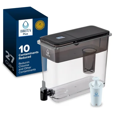Brita XL 27 Cup Water Filter Pitcher with 1 Brita Plus Filter, Ultrama