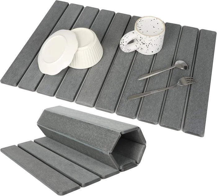 Large Stone Dish Drying Mat for Kitchen Counter Eco-Friendly Instant D