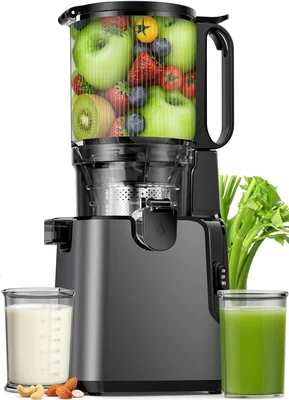 Juicer Machines with 5.8 Inch Large Chute 2-in-1 Cold Press for Whole