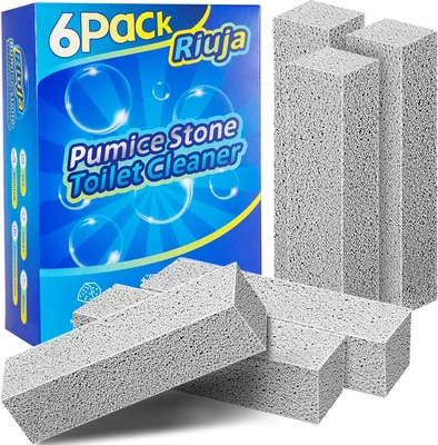 Riuja 6 Pack Pumice Stone Toilet Bowl Cleaner, Pumice Stone for Cleani