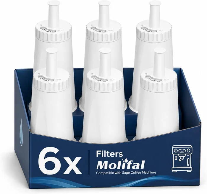 6 Pack Replacement Water Filters for Breville Espresso Machine Barista