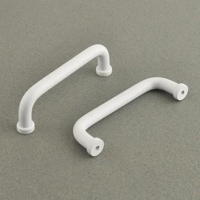 5 Pack Bathroom Cabinet Pulls Cupboard Door Handles Modern White Drawe