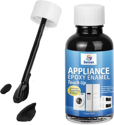 High-Gloss Black Appliance Acrylic Touch Up Paint Enamel Pen for Refri