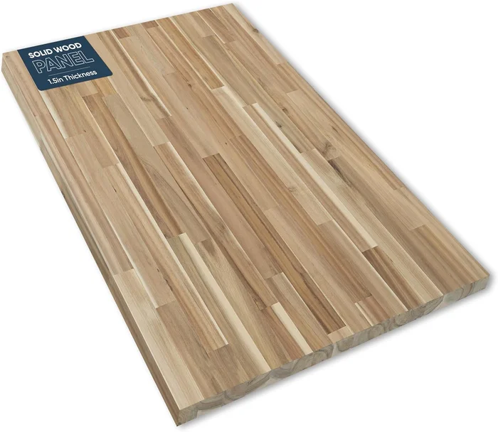 36L x 25W x 1.5Th Acacia Solid Wood Butcher Block Countertop for Washe