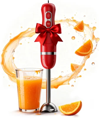 Turelar Corded Immersion Blender 400W Two Speed Emulsifier BPA-Free Ki