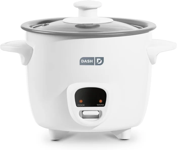 Dash Mini Rice Cooker 2-Cup Removable Ceramic Nonstick Pot for Easy Co