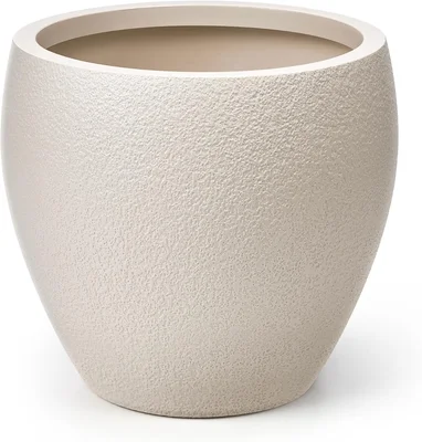 homenote 14.5 Inch Large Plastic Flower Pot with Drainage Holes for He