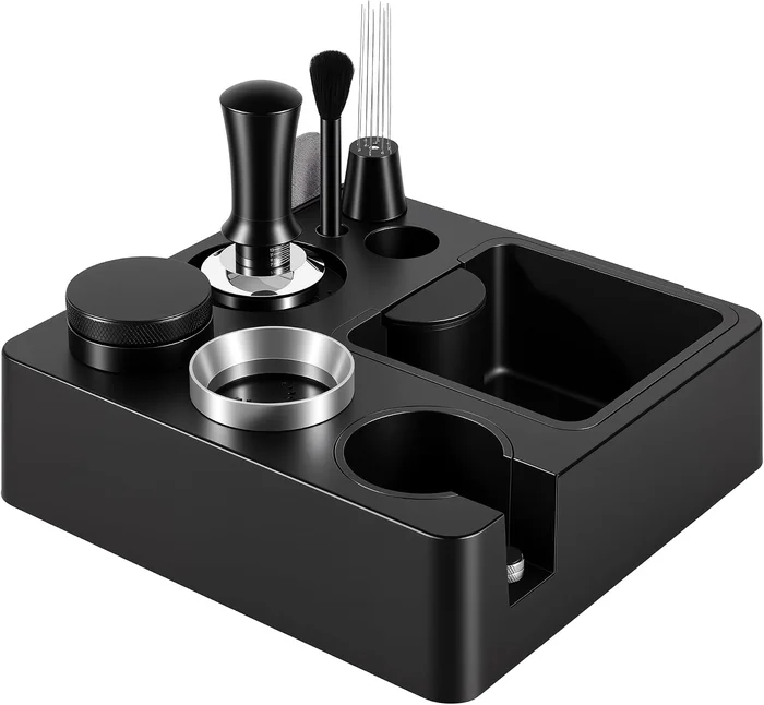 Reoszeank 54mm Espresso Accessories Kit with Tamping Station, Knock Bo