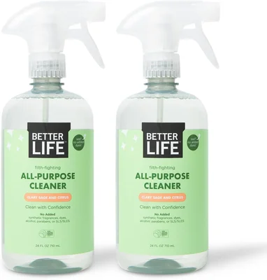 Better Life All Purpose Cleaner 2 Pack 24oz Multi-Surface Spray for Ki