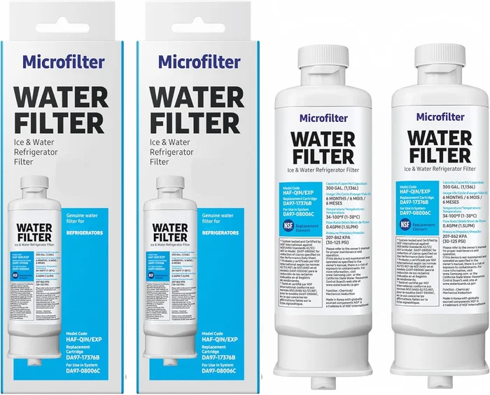 HAF-QIN/EXP DA97 Compatible Water Filter Replacement for DA97-17376B C