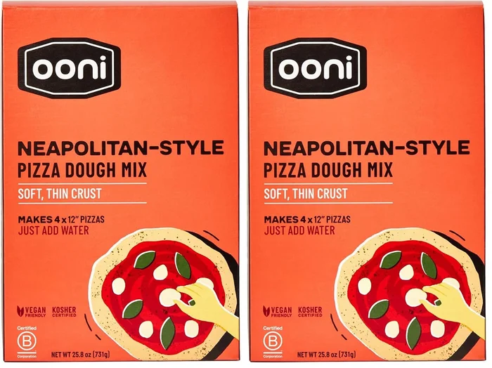 Ooni Neapolitan Style Pizza Dough Mix 25 oz Makes 4 x 8.8 oz Dough Bal
