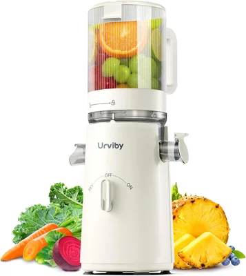 Juicer Machines 2-in-1 Cold Press Juicer for Juice and Sorbet with 5-I