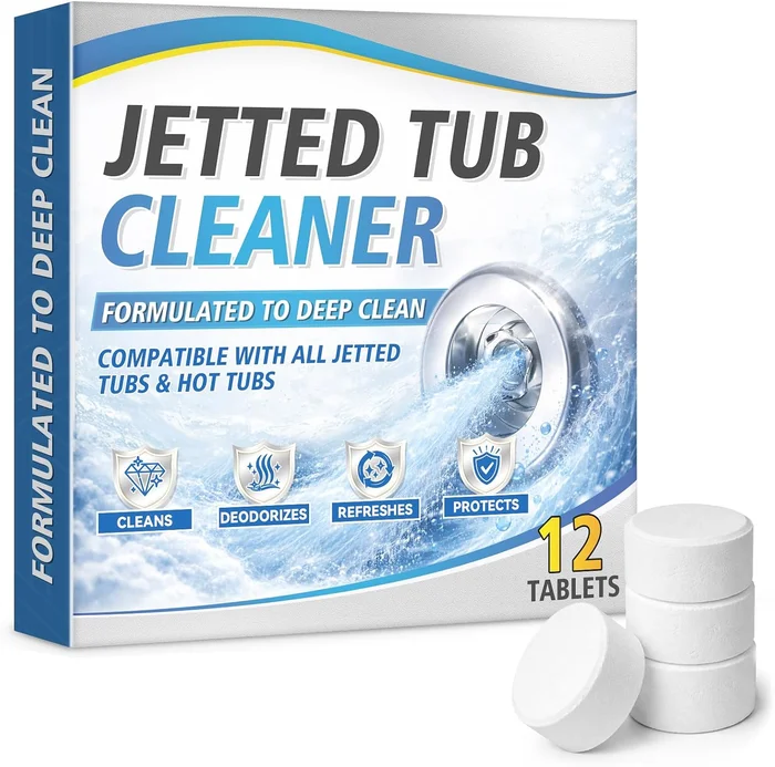 Bellisinno Jetted Tub Cleaner Bathtub Tabs, Bathtub Cleaner for Whirlp