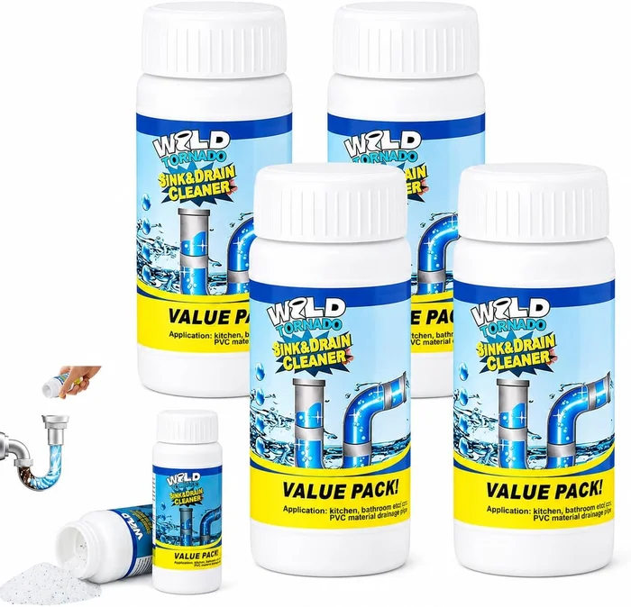 Wild Tornado Sink and Drain Cleaner Clog Remover and Opener for Kitche