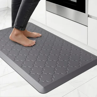 Kitchen Mats for Floor Cushioned Anti Fatigue Mat Non Slip Grey Provid