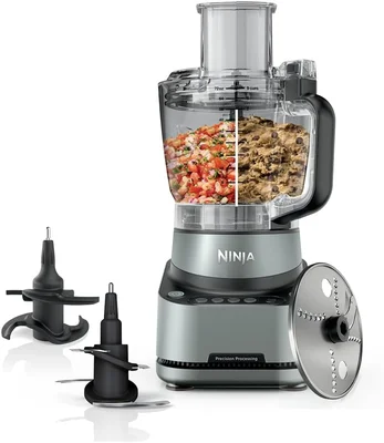 Ninja PrecisionPro Food Processor and Dough Mixer 1000PW 9-Cup for Per