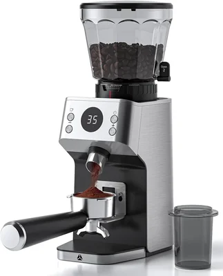 AAOBOSI Espresso Coffee Grinder with Anti-Static Design 45 Grind Setti