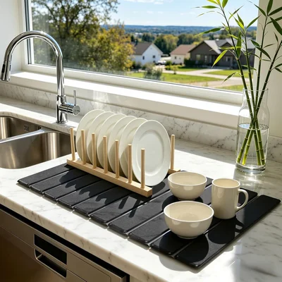 Stone Dish Drying Mat for Kitchen Diatomaceous Earth Drying Mats for F