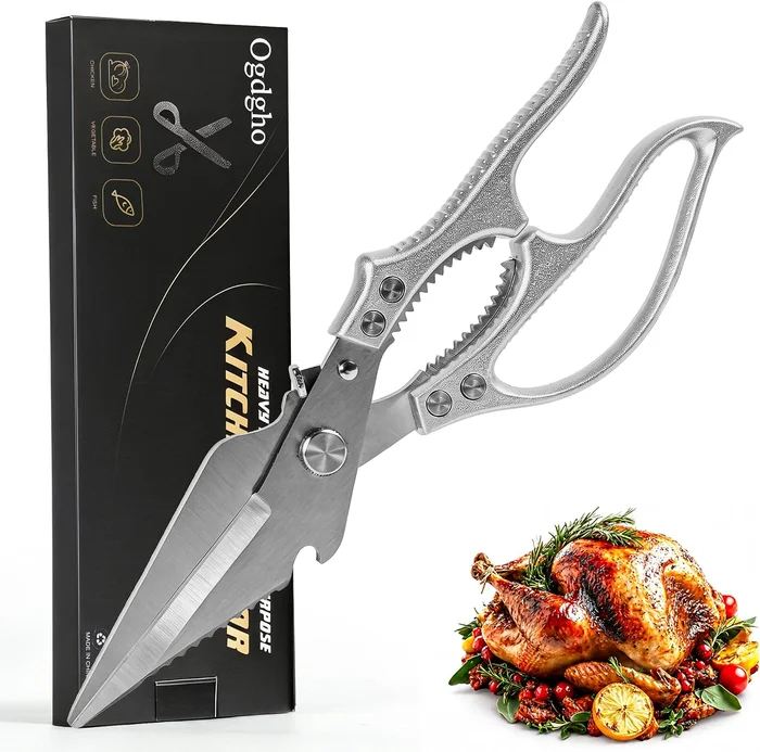 Stainless Steel Heavy Duty Kitchen Shears for Food and All Purpose Coo
