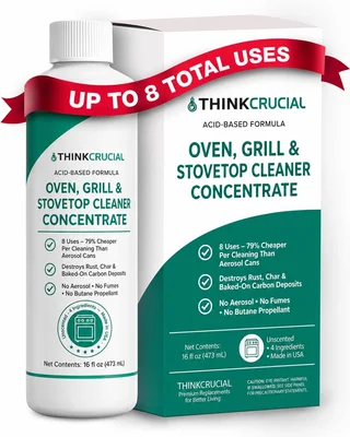 Think Crucial Heavy Duty Oven Cleaner Concentrate 16oz Fume Free Formu