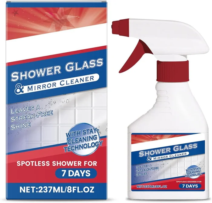 8 fl.oz Shower Glass Cleaner for Hard Water Scale and Soap Scum