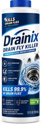 Drainix Drain Fly Killer Powder Kills Flies and Gnats at Source with F