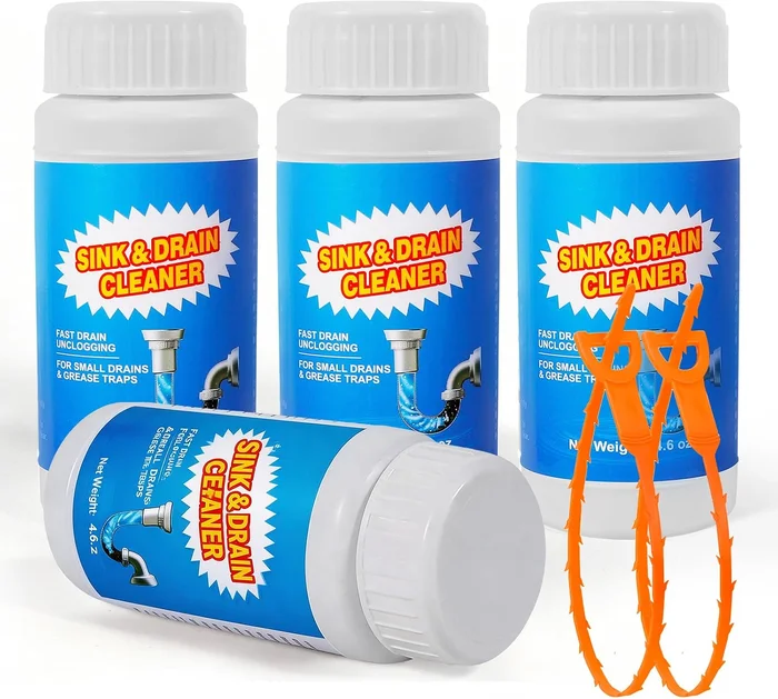 Versatile Drain Cleaner Powder and Clog Remover for Kitchen and Bathro