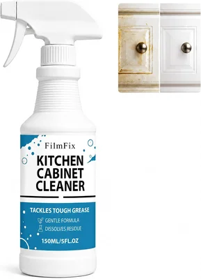Kitchen Cabinet Cleaner Spray 5 fl.oz No-Rinse Degreaser for Sticky Gr
