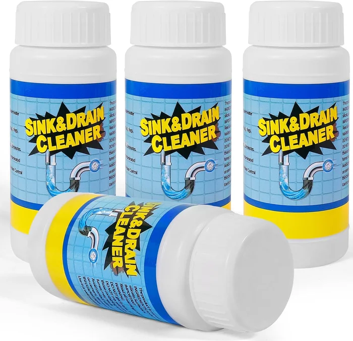 Drain Cleaner Powder with Hair Hooks Clog Remover for Kitchen Sink Bat