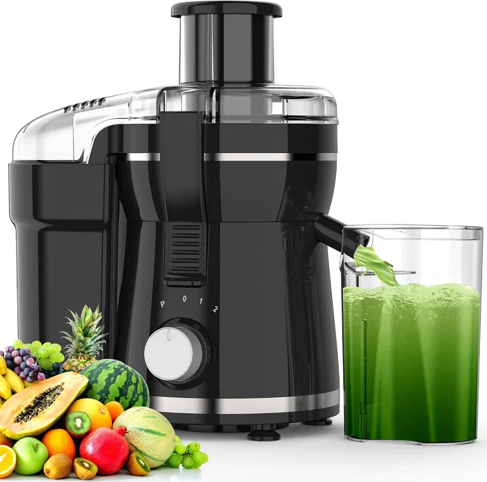 500W Centrifugal Juicer Machine with 3 Inch Wide Feed Chute and 3-Spee