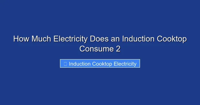 How Much Electricity Does an Induction Cooktop Consume 2